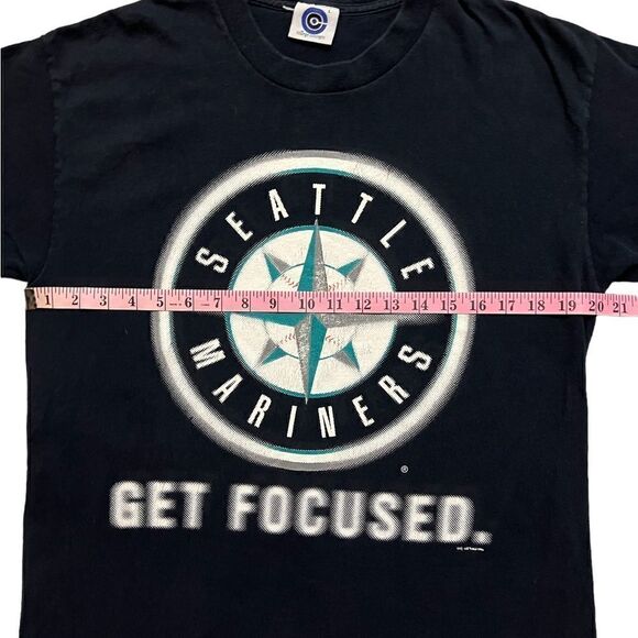 Vintage 1990s Mariners Stay Focused Shirt - Picture 4 of 5